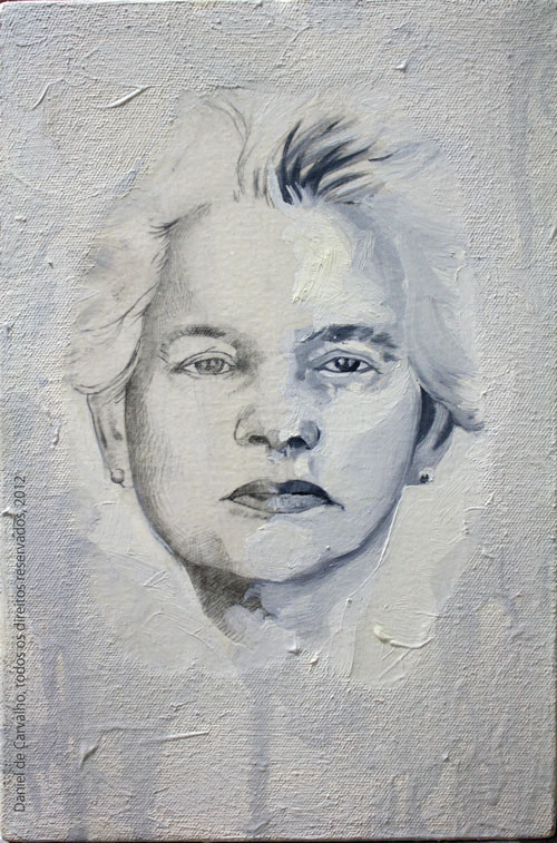 Dona-Delia, 2012 óleo sobre tela, 20x30cm Série: Retratos