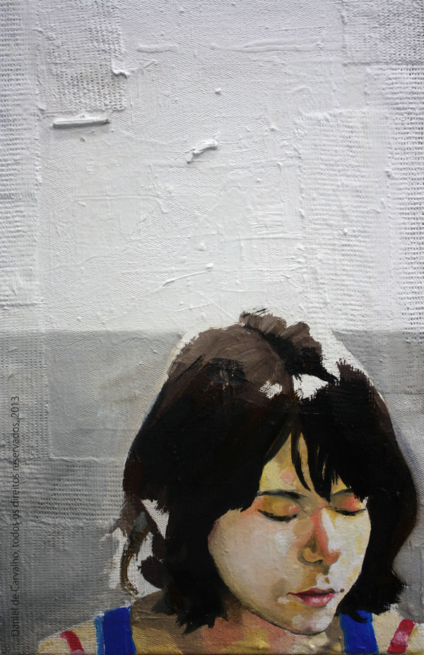 Pintura a óleo: Patricia Reis, 2012/2013 óleo sobre tela 20 x 30 cm Série: Retratos