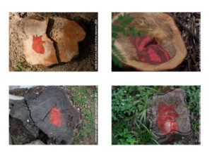 Gravura Stencil Intervenção Urbana - Genocídio Stencil 2013 Série: O Corpo Árvore